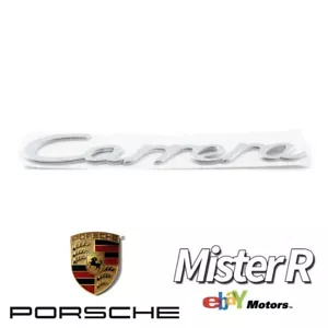 Porsche 911 997 • Carrera Script Rear Emblem • Chrome Silver • #99755923701 - Bild 1 von 3