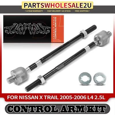 2x Nuevo Kit de extremo de varilla de amarre interior para conductor delantero y pasajero para Nissan X Trail 05-06 Foto 1 de 4