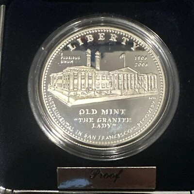2006 San Francisco Old Mint Centennial Silver Proof With COA  - Image 1 of 3