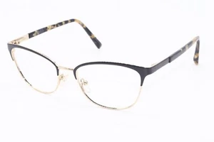 NEW JONES NEW YORK J486 B LACK GOLD AUTHENTIC DESIGNER EYEGLASSES 53-17 - Picture 1 of 4