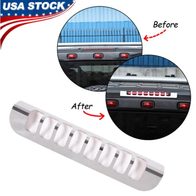 Cubierta de ajuste de luz de freno de montaje alto cromada para Hummer H2 SUV SUT 2003-2009 Foto 1 de 4