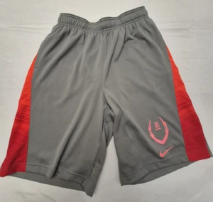 Nike Dri-Fit Fußballshorts grau/rot Herren. Größe: L - Bild 1 von 9