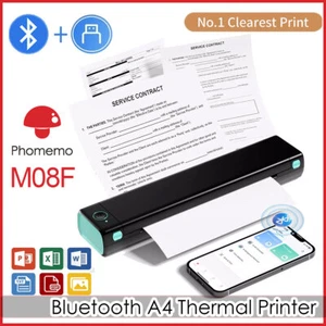 PhomemoM08F Wireless Bluetooth Portable A4 Thermal Mobile Printer Brother PJ-663 - Picture 1 of 19