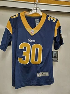 CAMISETA DEPORTIVA NIKE JUVENIL COSIDA NUEVA CON ETIQUETAS LOS ANGELES RAMS Todd Gurley II # 30 TALLA GRANDE  - Imagen 1 de 2