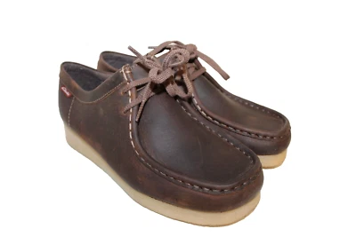 Clarks Wallabee Original Lace Up Shoes Beeswax Brown Leather Womens Sz 9.5 M - Image 1 of 4