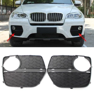 For BMW X6 E71 2012-2014 Car Front Fog Light Grille Cover Bezel Trim Close Grid - Picture 1 of 6