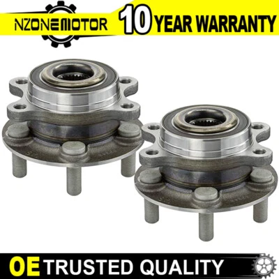 Front & Rear Wheel Hub Bearing For AWD 2015-18 Ford Edge 16-18 Lincoln MKX 2Pack - Imagem 1 de 4