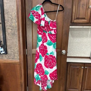 Vineyard Vines for Kentucky Detby silk Pink and Green Floral Dress NWT - Picture 1 of 10
