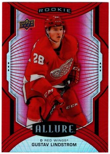 2020-21 Upper Deck Allure Rookie SPs Red Rainbow GUSTAV LINDSTROM #116 Red Wings