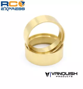Vanquish 1.9 Brass 0.8 Wheel Clamp Rings Pair VPS05253 - Picture 1 of 1