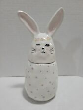 Vtg 1990s Bunny Candy Jar 8.25" from Whimsical Cupboard 10 Strawberry Street