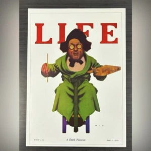LIFE Original Vintage Print Poster Maxfield Parrish Art Deco Nouveau Artist Fine - Picture 1 of 9