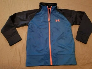 Boys Under Armour Jacket 5 Blue Athletic Gym Workout - Picture 1 of 4