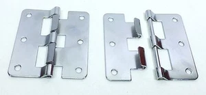 (2) Two Large Take Apart Hinges or Lift Off Hinges (Chromed) - Picture 1 of 2