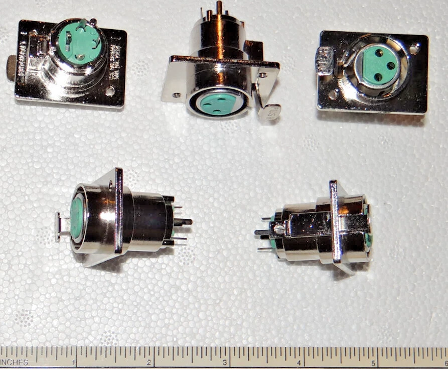 10 Pcs XLR 3 Pin Female Panel Mount Locking Jack Connector NOS SwitchCraft Audio - Image 1 of 1