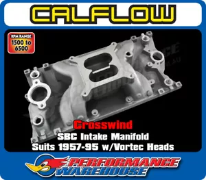Crosswind Vortec Head SBC Dual-Plane Intake Manifold, EGR, HI PERF Street - Bild 1 von 6