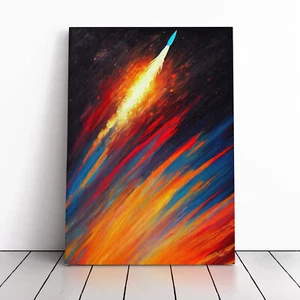 An Extraordinary Spaceship Rocket Canvas Wall Art Print Framed Picture Decor - Picture 1 of 4