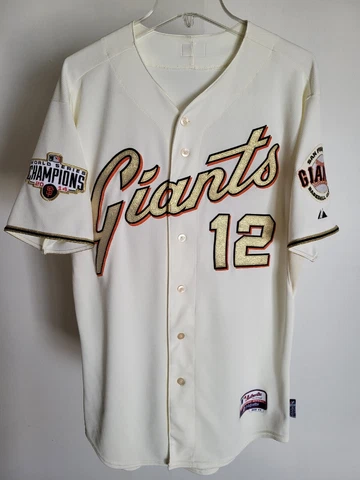 SAN FRANCISCO SF GIANTS #12 JOE PANIK 2014 WS RING CEREMONY GOLD JERSEY SIZE 44 Cover