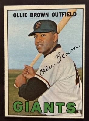 1967 Topps #83 Ollie Brown NMT Near Mint - Image 1 of 2