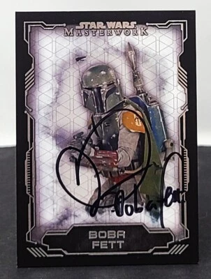 DANIEL LOGAN Signed 2016 Topps Star Wars Masterworks Card #09 Boba Fett - Image 1 of 2