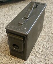 Vintage Green Metal Ammunition/Ammo United Storage Box - US Military