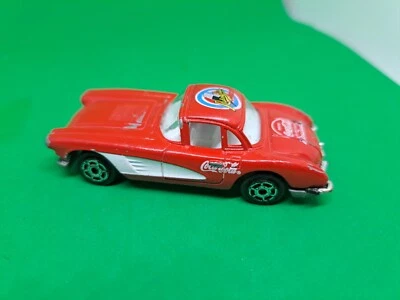 Majorette #279 Red 58 Chevrolet Corvette Coca Cola 1/58 Diecast Coke Radio Grill - Image 1 of 4
