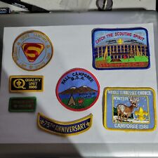 Vintage 1980’s BSA Boy Scouts of America Patch Insignia Large Lot of 7 
