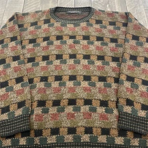 Protege Collection Knit Sweater Multi Color Goggi Style  Pullover Vintage Size L - Picture 1 of 7