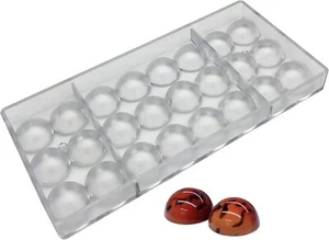 Semi Sphere Chocolate Mould PC Polycarbonate Hemisphere Chocolate Mold (S 1.2Inc - Picture 1 of 7