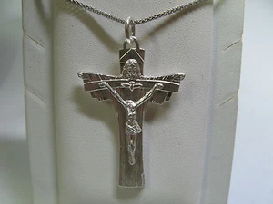 CROCE DEL CRISTO REDENTORE REALIZZATA IN ARGENTO 925°°° - Foto 1 di 1