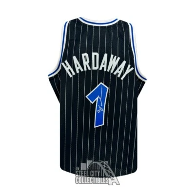 Anfernee Hardaway Autographed Orlando Mitchell & Ness Black Jersey - BAS (XL) - Image 1 of 2