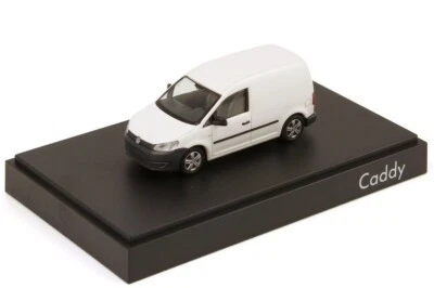 VW CADDY 2K ДОСТАВКА ФУРГОН 2010 ПОДТЯЖКА ЛИЦА КОНФЕТЫ БЕЛЫЙ 1:87 RIETZE (ДИЛЕРСКАЯ МОДЕЛЬ) - Изображение 1 из 2