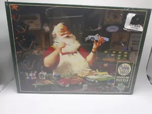 Cobble Hill Puzzle 80046 Santa Painting Cars 1000 PC Puzzle Brandneu VERSIEGELT - Bild 1 von 7