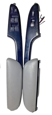 Toyota Sienna 2004-10 panel de puerta delantero conductor/pasajero reposabrazos tapa almohadilla negra Foto 1 de 4