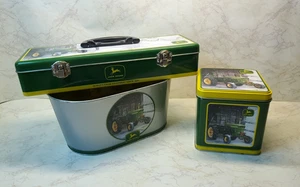 Vintage Lot 3 John Deere Dosen | Judy Richardson Winter Tractor 2005 | Sagebrush Art - Bild 1 von 21