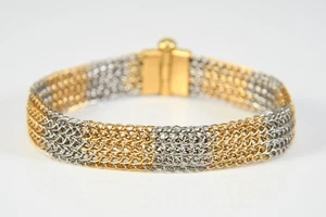 N87H04- Gold 750 18kt und Platin Armband - Bild 1 von 12