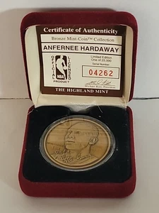 Highland Mint Bronze Medallion Anfernee Hardaway Limited Edition 4262/25000 Coin - Picture 1 of 3