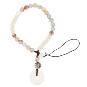 Cedony Peace Buckle Multi-colored Stone Mobile Phone Chain Strap - Afbeelding 1 van 12