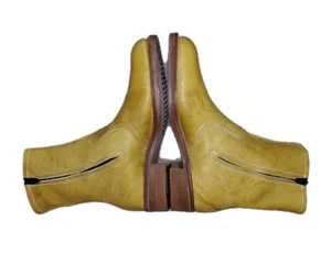 Neu ohne Karton Hy-Test Herren 9.5D Hellbraun Anker Flansch Leder Stahlkappe Stiefel Größe H732 - Bild 1 von 7