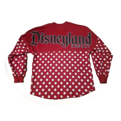 Camiseta Disney Spirit Adulto Talla XS Minnie Mouse Roja Manga Larga Lunares Foto 1 de 4