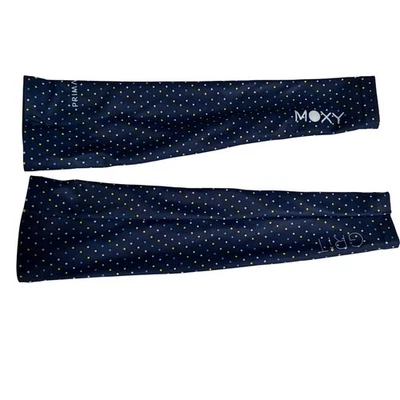 Primal Women's Cycling Arm Warmers Sleeves Polka Dot Navy Blue Yellow Large - Image 1 of 4