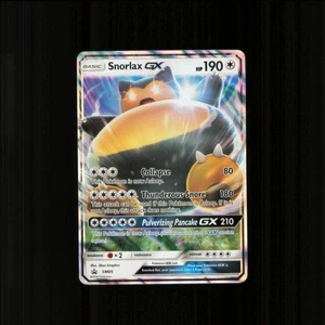 Pokemon - Snorlax GX - SM05 - Black Star Promo - Half Art Card - Picture 1 of 2