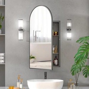 Black Arched Medicine Cabinet - Picture 1 of 2