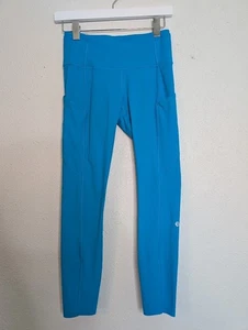 Lululemon Damen 6 Fast Free High Rise Tight 25" Azure nicht reflektierende Legging - Bild 1 von 6