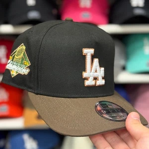 New Era LA Dodgers '2024 World Series' A-Frame Black/Brown 9FIFTY Snapback - Picture 1 of 4