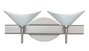 Besa Lighting 2SW-191352-SN Hoppi Bathroom Vanity Light Satin Nickel - Picture 1 of 1