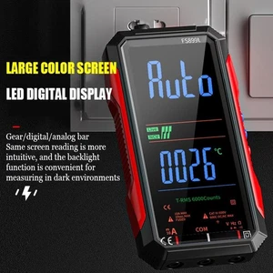 USB C Wiederaufladbares Digital Multimeter für elektrische Prüfungen mit großem Display - Bild 1 von 25