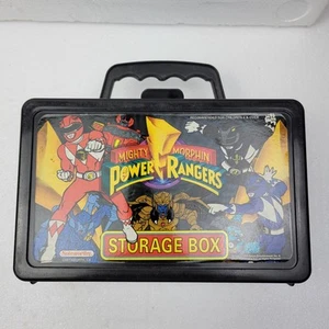 Vintage Mighty Morphin Power Rangers Crayon & Pencil Storage Box Case 1993 - Picture 1 of 6