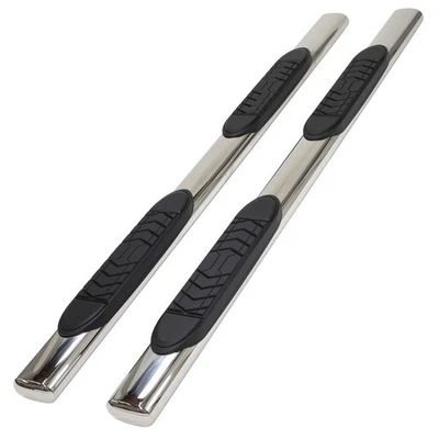 Pulido 5 pulgadas ovalado recto con 2 almohadillas Step Nerf Bar para Dodge Ram 2002-09 doble cabina Foto 1 de 4