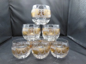 8 MCM Georges Briard Spanish Gold "Roly Poly" Cocktailglas EJ - Bild 1 von 10